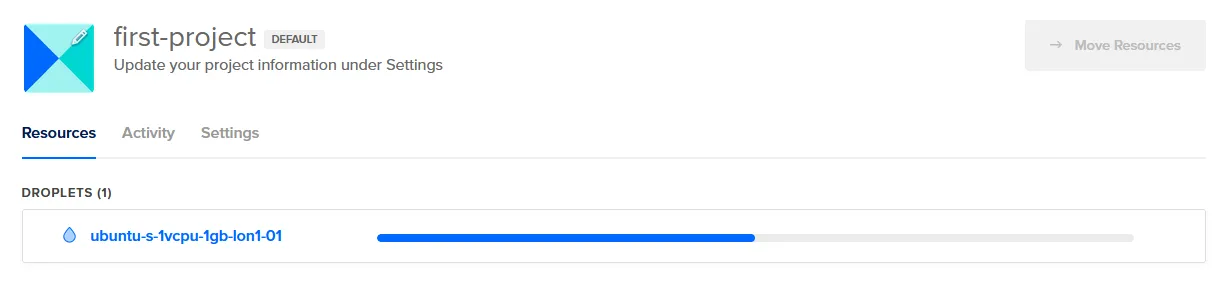 Droplet progress bar