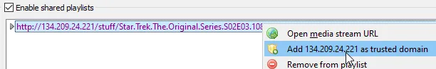 Adding your server as a trusted domain