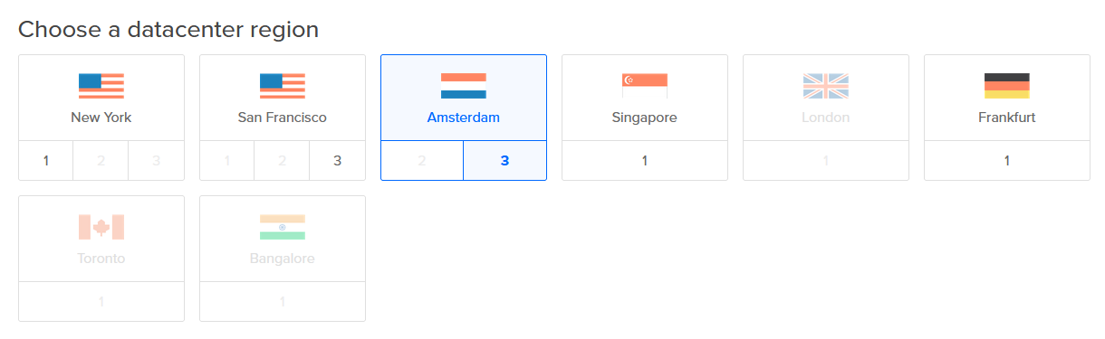 Datacenter selection