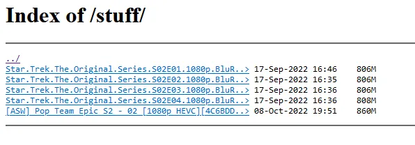 Some files in the stuff folder