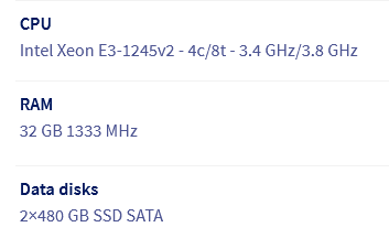 My current server specs