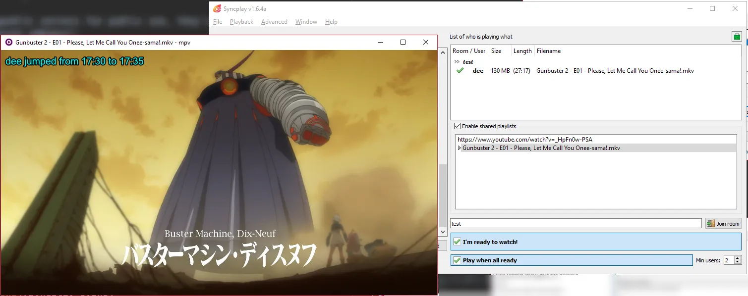 Image of what Syncplay looks like.